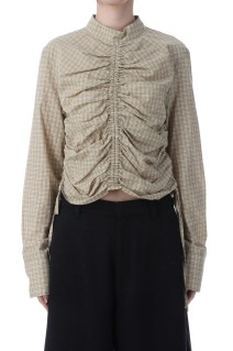 Checkgather Compact Blouse -MINT (12520419)