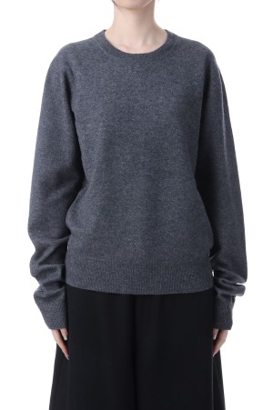 Wool Cashmere Seamless Knit - GRAY (12520538)