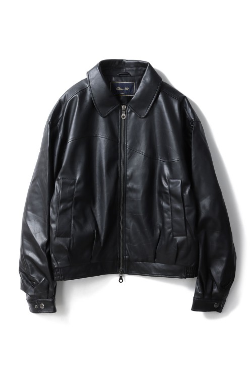 Debossed Wavy Jacket - Black (DIMEFA252BLK) | セレクトショップ