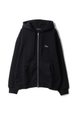 Cursive Zip Hoodie - Black (DIMEFA2573BLK)