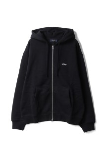 Cursive Zip Hoodie - Black (DIMEFA2573BLK)