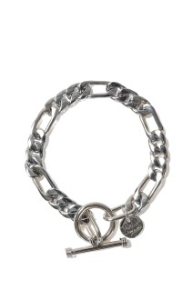 Figaro Link Bracelet -8mm - Silver (XOB006-19)