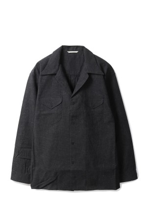 SWALLOW COLLAR SPORTS SHIRTS / INK BLACK (252OJ-SH03)