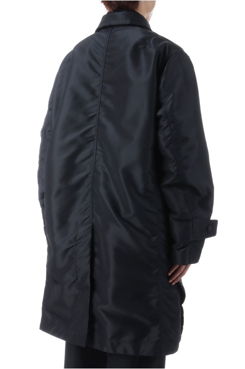 sacai Nylon Twill Mix Coat 黒 サイズ1 Nylon Twill Mix Coat | sacai Official Store サカイ オフィシャル