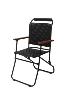 BD ROVER CHAIR II - SILVER FRAME x BLACK SEAT (BAA-2306)