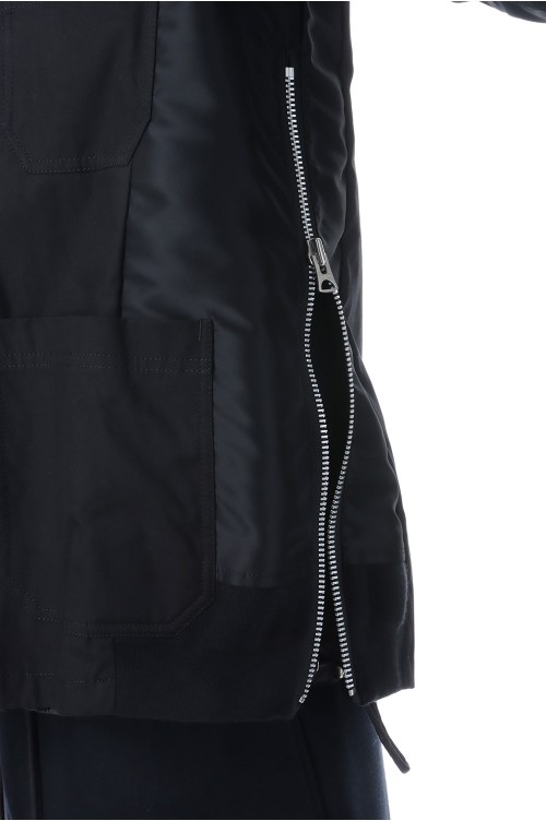 Cotton Nylon Oxford Jacket - BLACK 001 (SCM-315) | セレクト