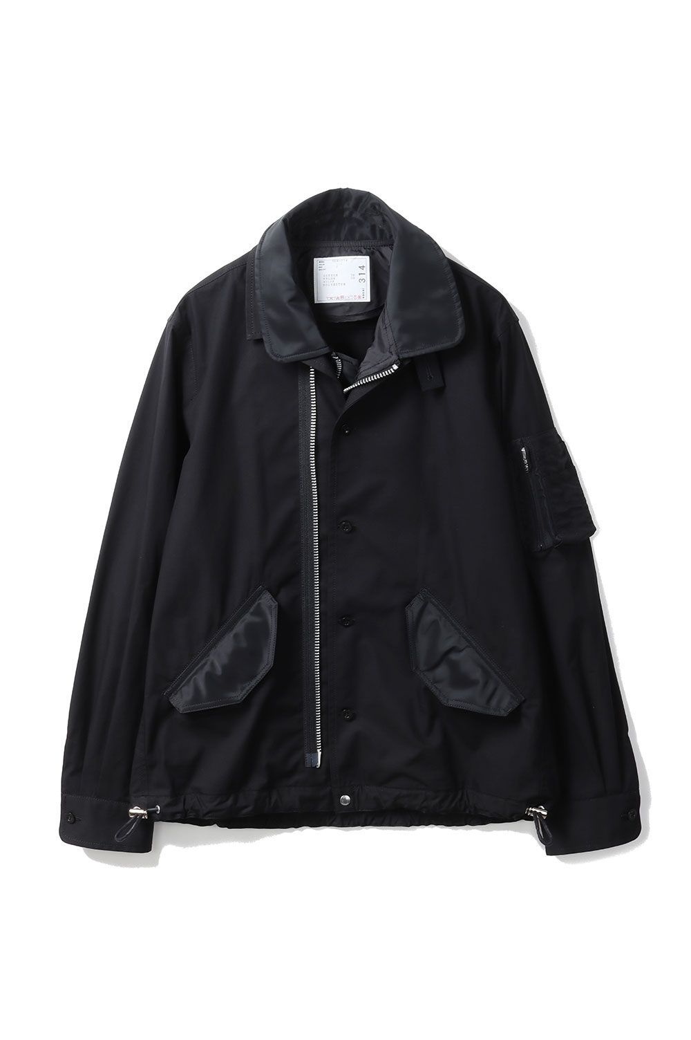 Cotton Nylon Oxford Blouson - BLACK 001 (SCM-314) | セレクト