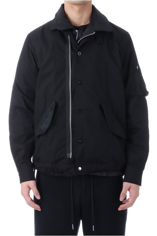 Cotton Nylon Oxford Blouson - BLACK 001 (SCM-314) | セレクト