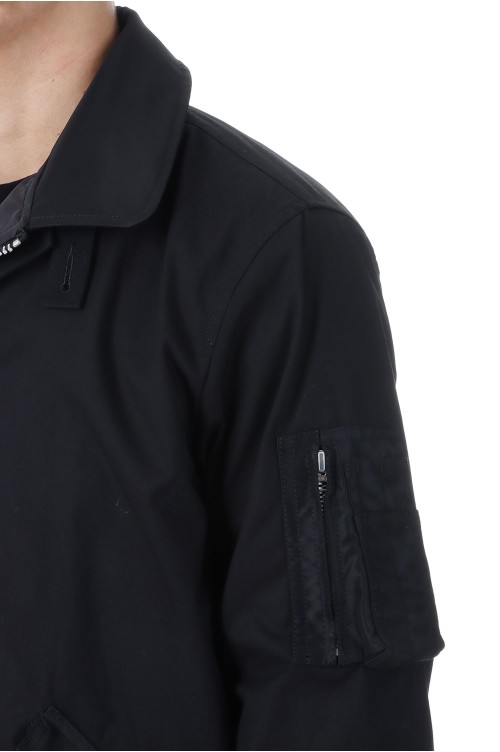 Cotton Nylon Oxford Blouson - BLACK 001 (SCM-314) | セレクト