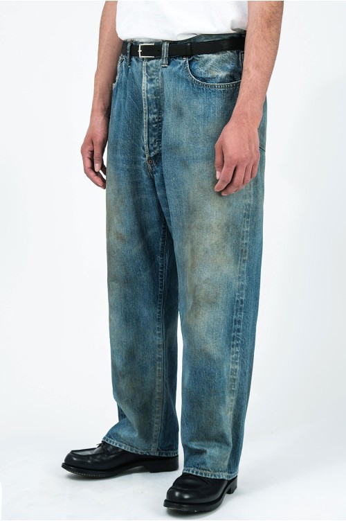 No.37 Washed Wide Denim Pants - INDIGO (26SAP-04-21) | セレクト