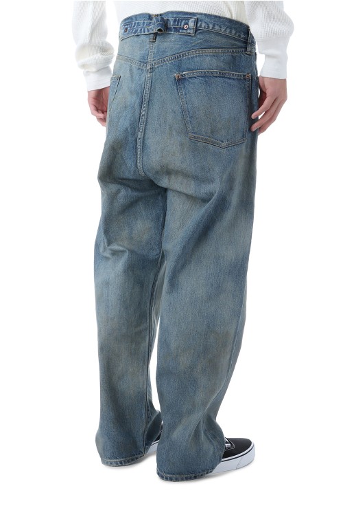 No.37 Washed Wide Denim Pants - INDIGO (26SAP-04-21) | セレクト