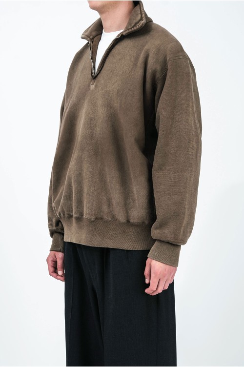 Vintage Half Zip Sweatshirt - BROWN (26SAP-05-12) | セレクト