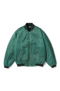 Vintage Silk Viscose Tour Jacket - GREEN (26SAP-01-28)