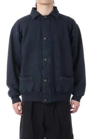 Vintage Sweat Cardigan - BLACK (26SAP-05-14)