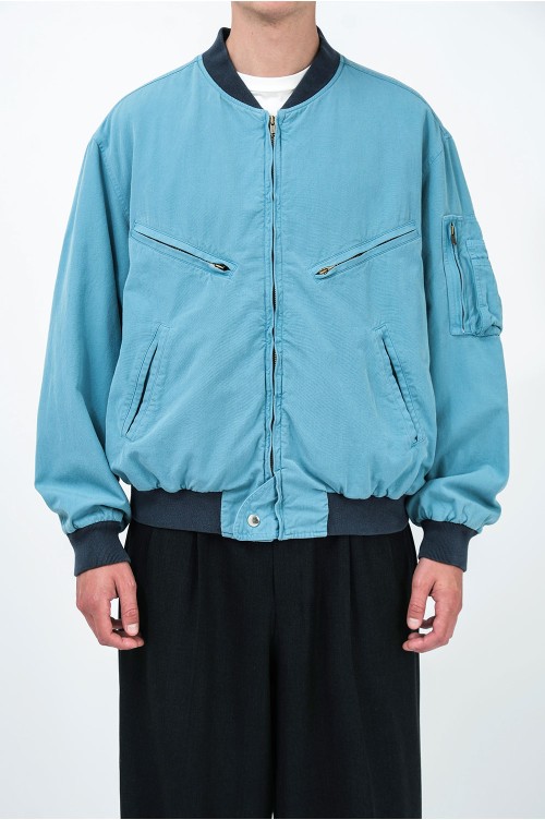 【サイズ4】ヴィンテージ シルクコットン テストパイロット モデル ジャケット Vintage Silk Cotton Test Pilot Model Jacket - BLUE (26SAP-01-25