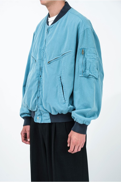 【サイズ4】ヴィンテージ シルクコットン テストパイロット モデル ジャケット Vintage Silk Cotton Test Pilot Model Jacket - BLUE (26SAP-01-25