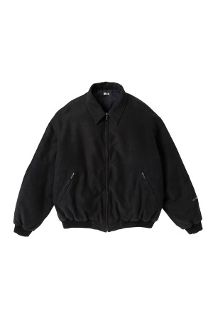 Vintage Cotton Silk Moleskin Jacket - BLACK (26SAP-01-16)