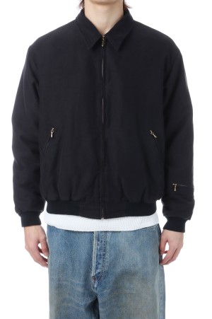 Vintage Cotton Silk Moleskin Jacket - BLACK (26SAP-01-16