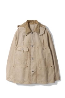 Vintage Silk Hemp Coverall Jacket - BEIGE (26SAP-01-17)