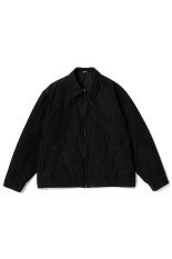 Cotton Silk Back Gabardine Coach Jacket - BLACK (26SAP-01-34)