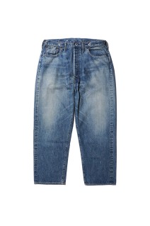 No.22 Washed Wide Denim Pants - INDIGO (AP-4003)