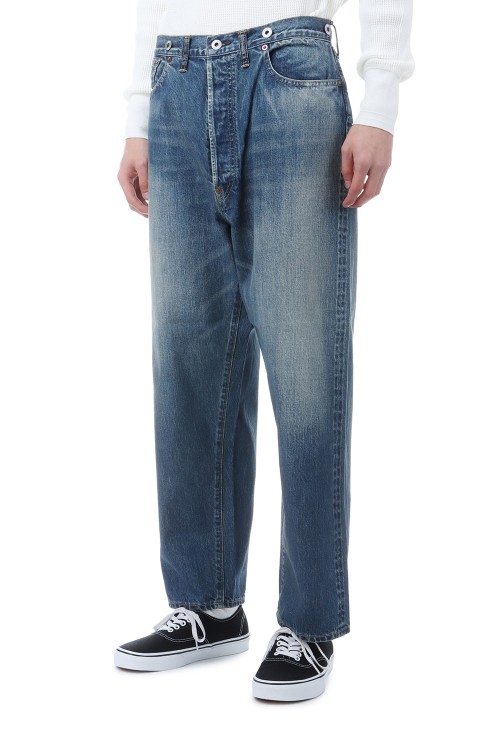 No.22 Washed Wide Denim Pants - INDIGO (AP-4003) | セレクト