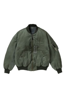Vintage Silk Light B-15C Flight Jacket - SAGE (26SAP-01-22)