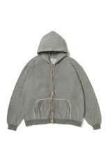 Vintage Light Weight Zip Sweat Hoodie - GRAY (26SAP-05-07)