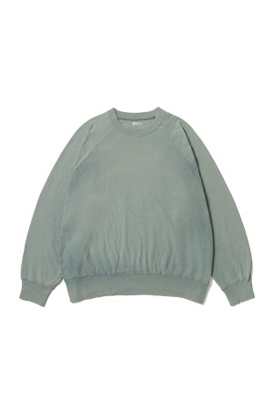 Vintage Light Weight Sweatshirt - GREEN (26SAP-05-09)