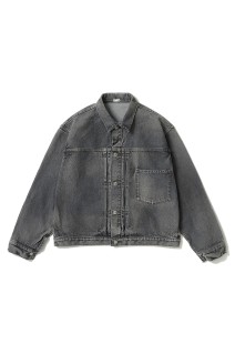 Vintage Gray Denim Jacket - GRAY (26SAP-01-44)