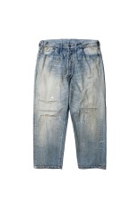 No.37 Washed Wide Denim Pants - BLEACH (26SAP-04-22)
