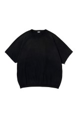 Vintage Light Weight S/S Sweatshirt - BLACK (26SAP-05-10)