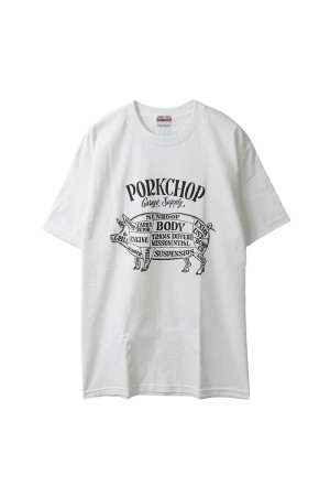 PORK FRONT TEE 25 / BURGUNDY | セレクトショップ