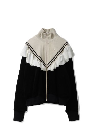 frill corduroy track jacket(TD-25AW-JK53)