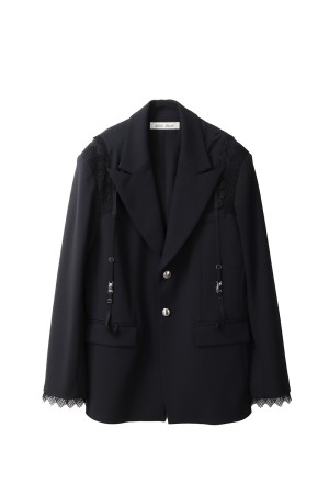 garter collar peaked lapel jacket(TD-25AW-JK52)