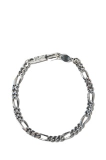 Figaro Chain Bracelet / SILVER (RX-609-1)