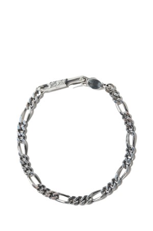 Figaro Chain Bracelet / SILVER (RX-609-1)