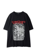 Fade Wash L/S Tee (Skull Jesus) / Black (ABCAW25CT04) | セレクト
