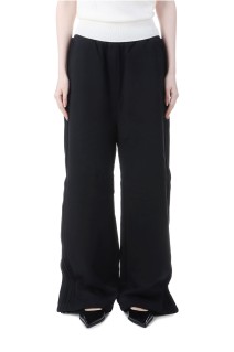 Pin Tucked Sweat Pant - BLACK (153WCP254013)