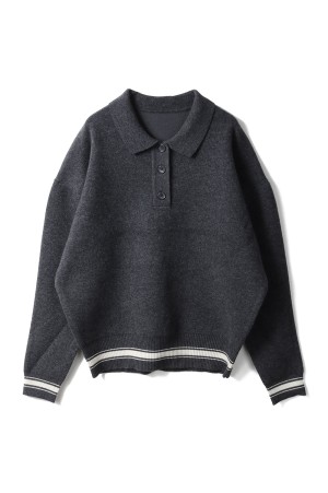 Polo Knit - GRAY (153WNT255028)