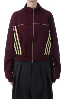 Front Zip High Neck Jersey Tops - IVORY (21252415701)