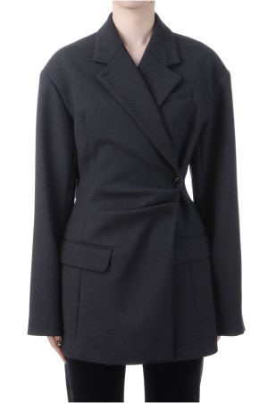 Twist-Tuck Jacket - CHARCOAL GRAY (31252115901)