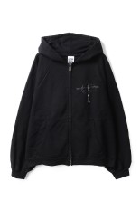 ROADRASH,  zip-up hoodie / JET BLACK