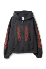 AFFLICTED,  zip-up hoodie / VINTAGE BLACK