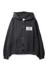 UGLY,  zip-up hoodie / VINTAGE BLACK