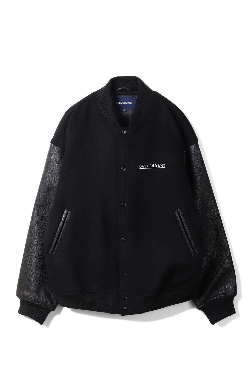 FLUKE UP VARSITY JACKET - BLACK (252CPDS-JKM01S) | セレクト