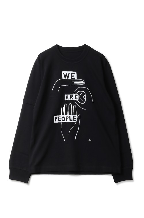 geoff sacai Print L/S T-Shirt - BLACK 001 (26-01125S) | セレクト 