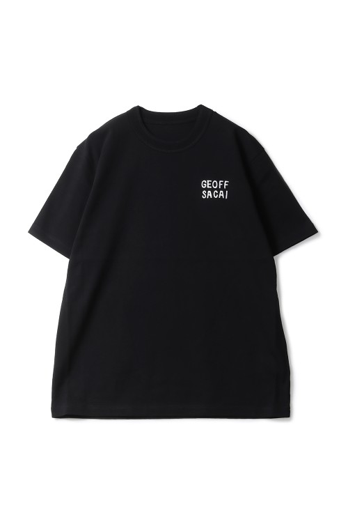 geoff sacai Embroidery T-Shirt - BLACK 001 (26-01126S) | セレクト