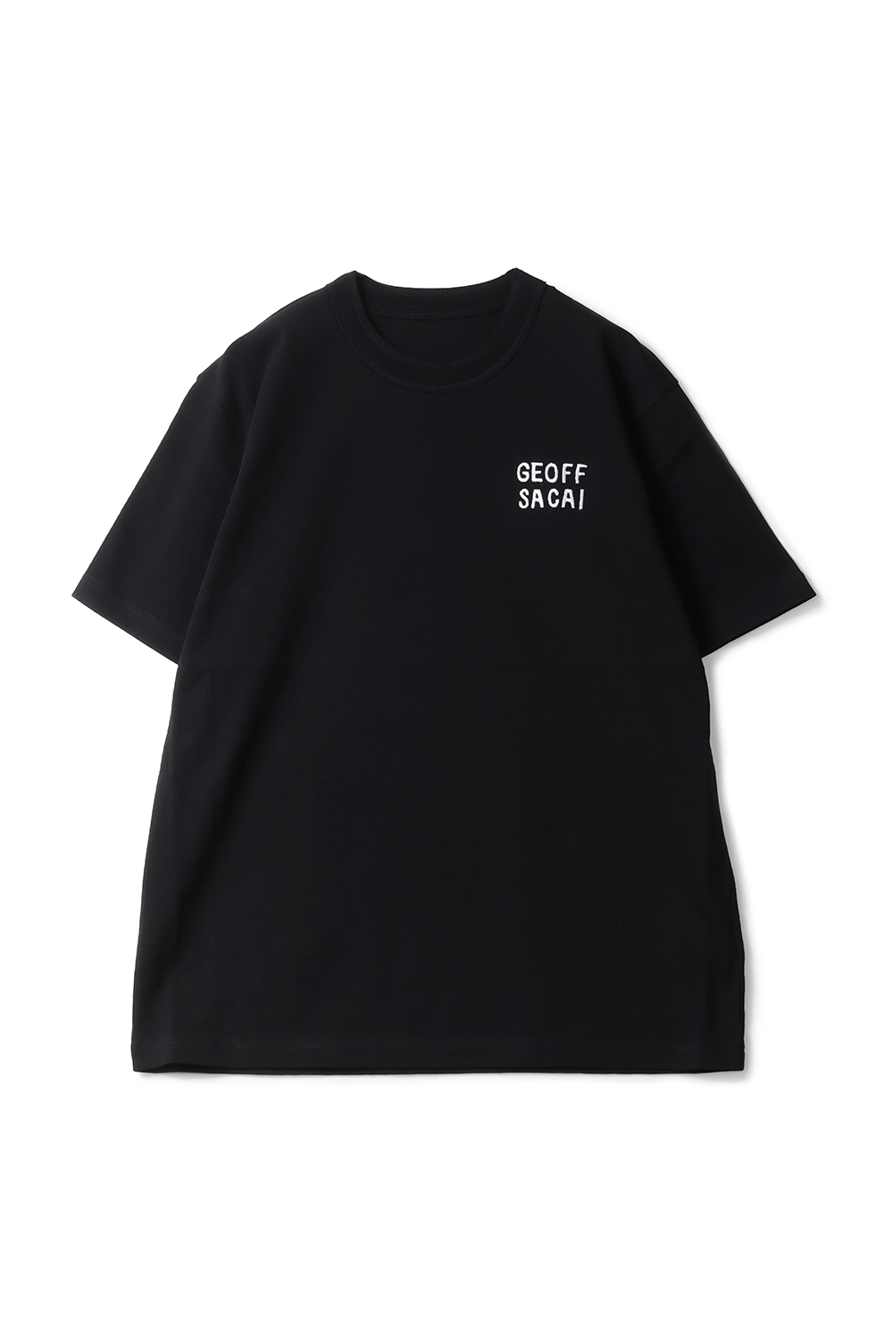 geoff sacai Embroidery T-Shirt - BLACK 001 (26-01126S) | セレクト
