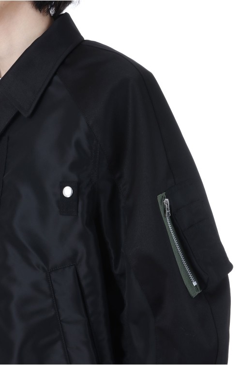 サカイ y*h様 sacai Cotton Chino Blouson 26ss 襟レザ - sacai